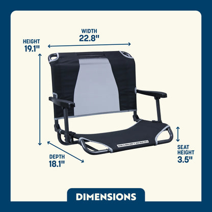 Big Comfort Stadium Chair™ with Armrests - Home Team Style