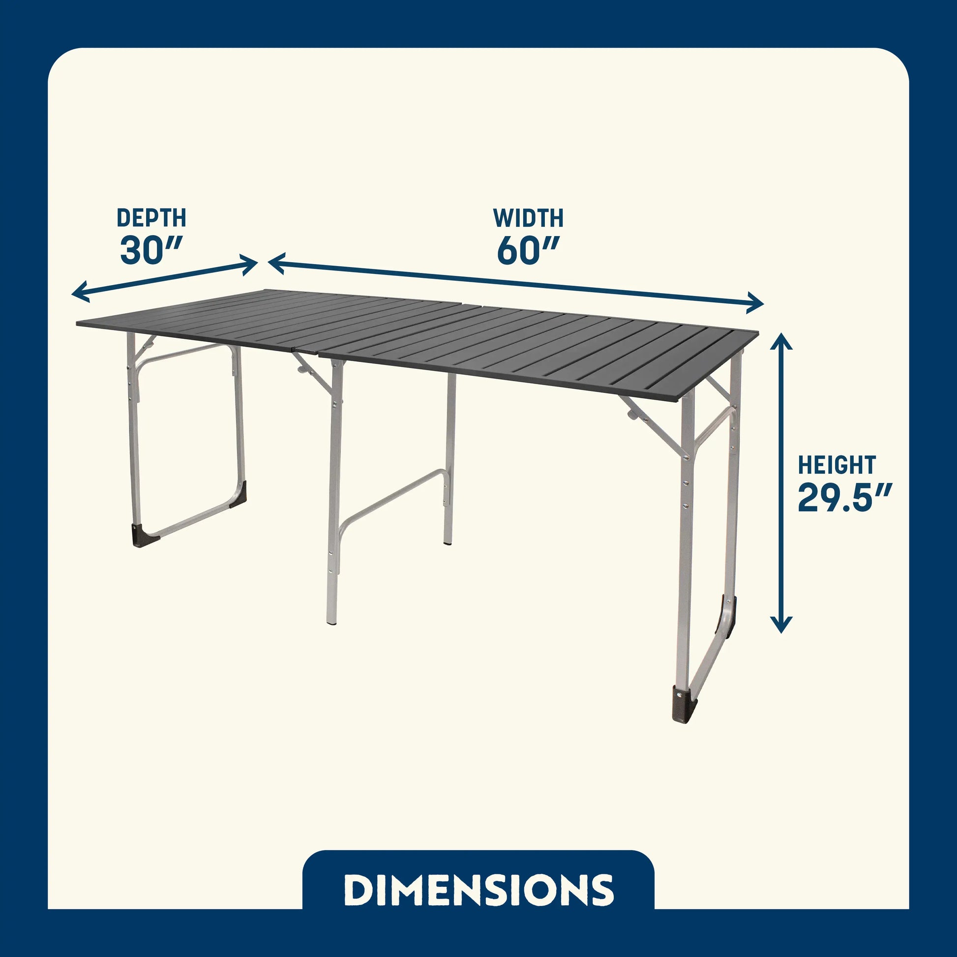 Slim-Fold Table XL™ - Travel Camp Setup