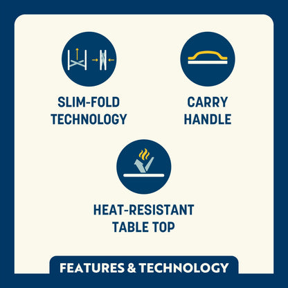 Slim-Fold Table XL™ - Travel Camp Setup