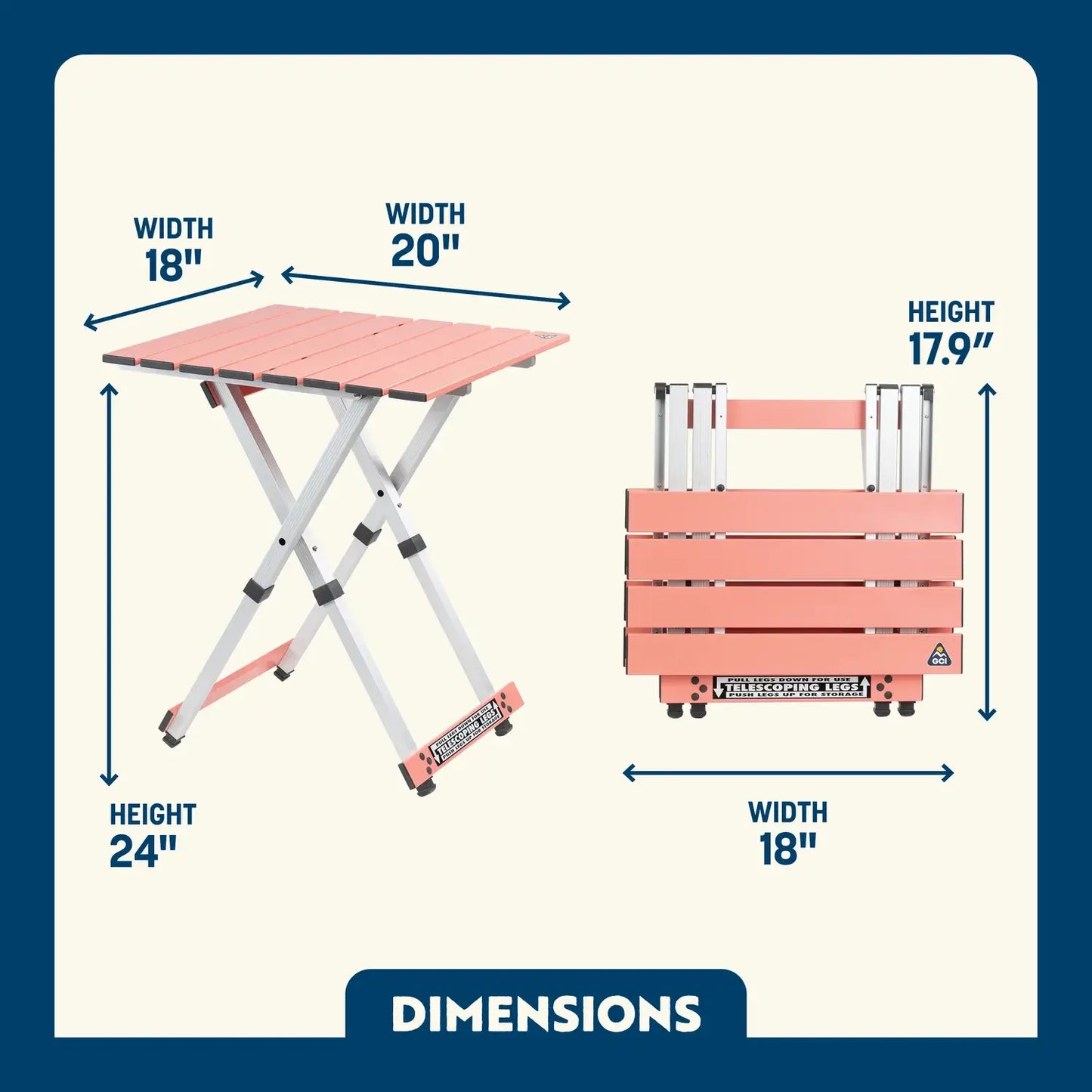 Compact Camp Table 20™ - Picnic Setup