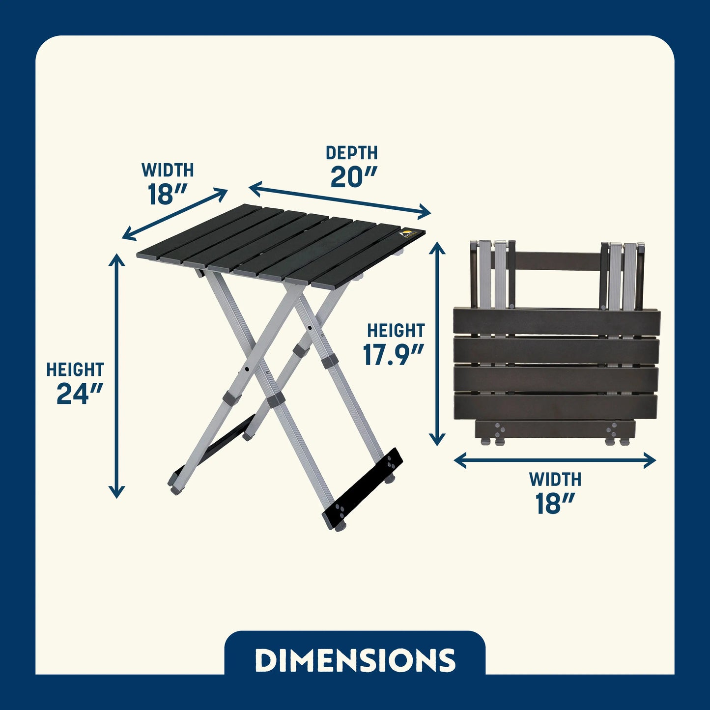 Compact Camp Table 20™ - Picnic Setup
