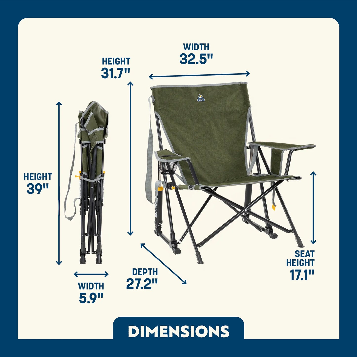 Kickback Rocker™ - Backyard Ready