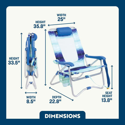Bi-Fold Beach Chair™ - Sunny Coast Comfort