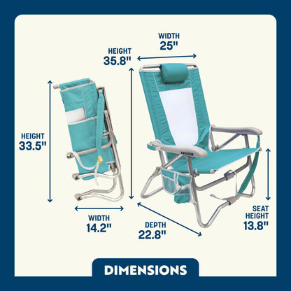 Bi-Fold Beach Chair™ - Coastal Retreat