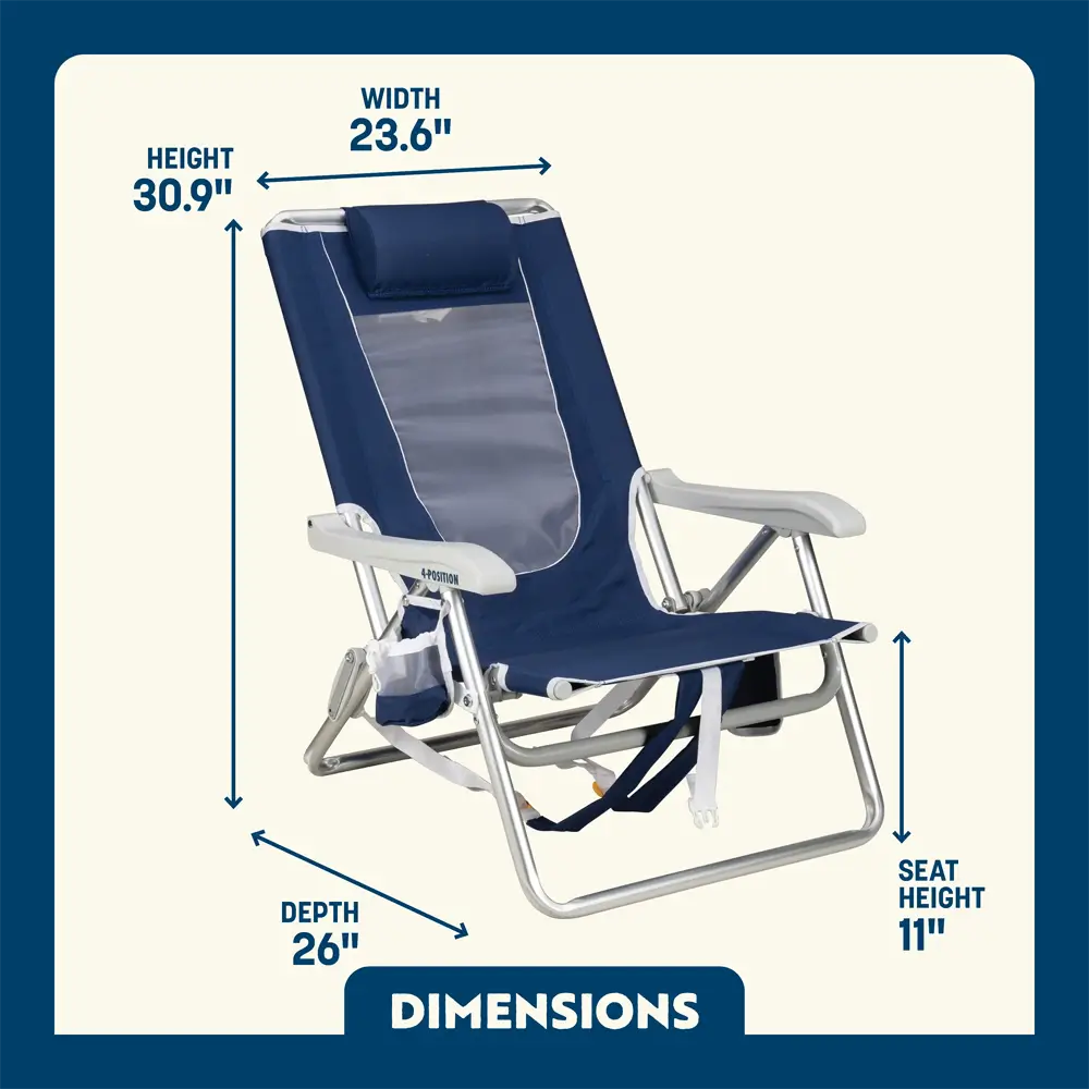 Backpack Beach Chair™ - Seaside Ready