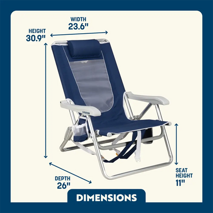 Backpack Beach Chair™ - Seaside Ready