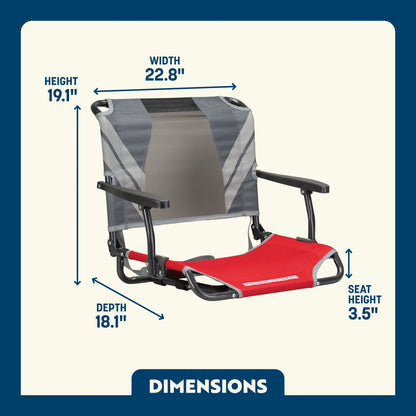 Big Comfort Stadium Chair™ with Armrests - Home Team Style