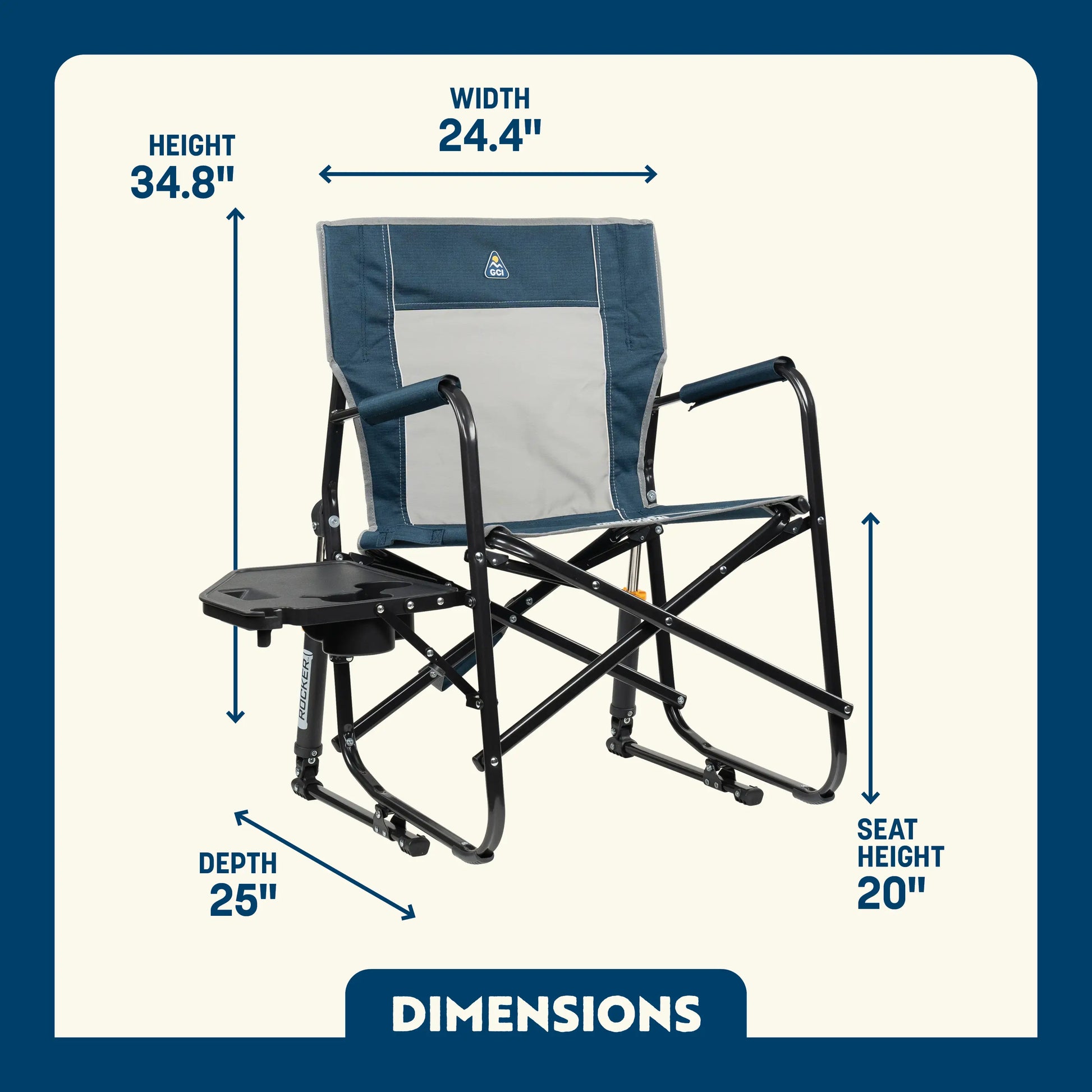 Freestyle Rocker™ with Side Table - Tailgate Prep