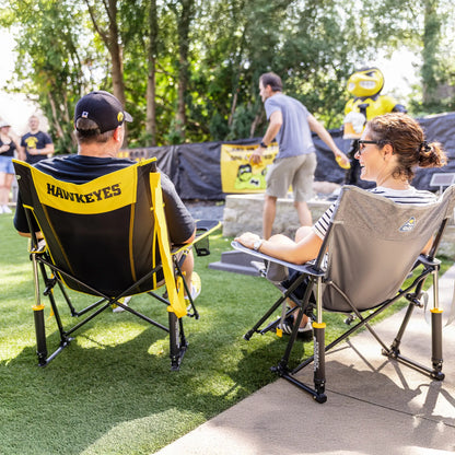 College Comfort Pro Rocker™ - Iowa Hawkeyes - Trackside Ready