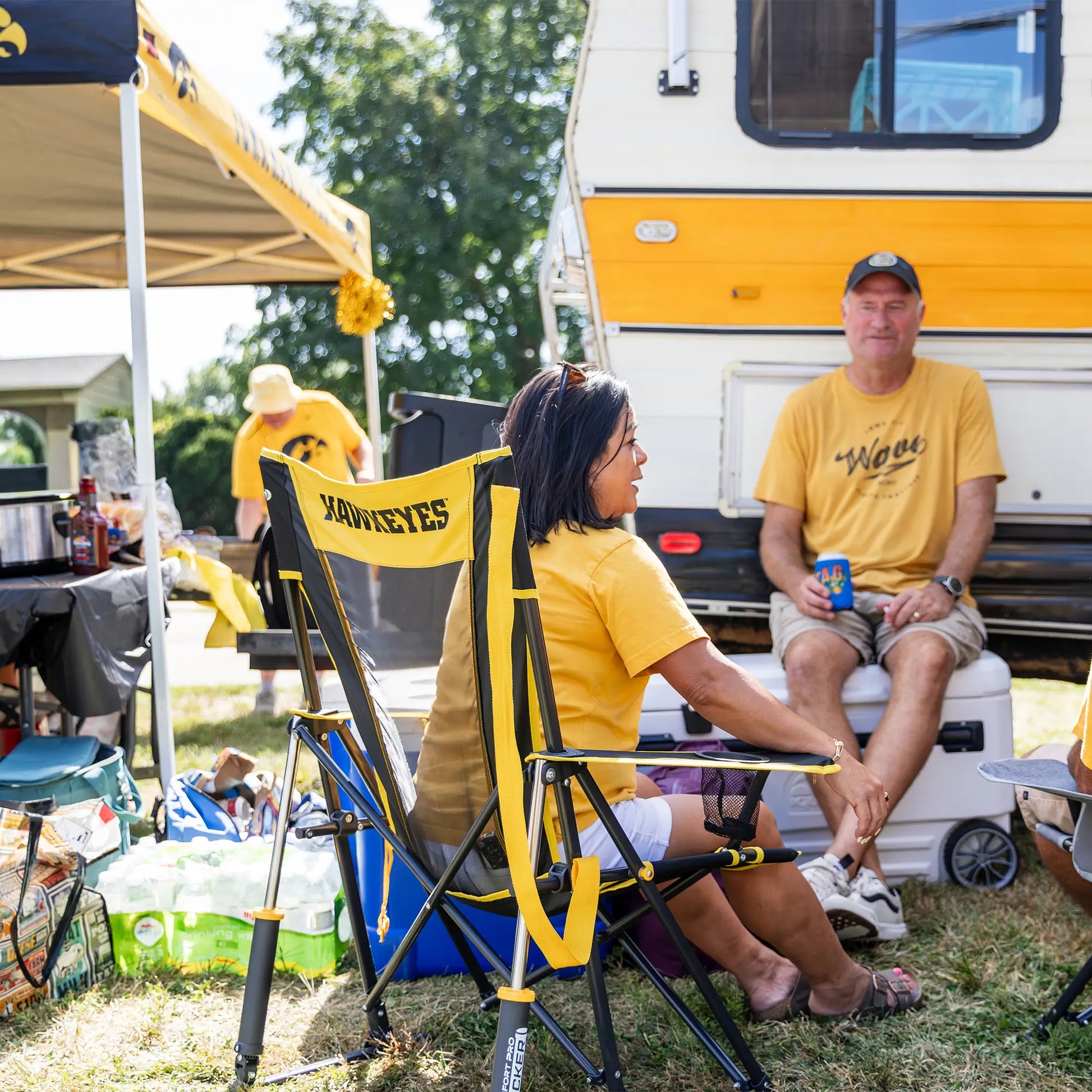 College Comfort Pro Rocker™ - Iowa Hawkeyes - Home Team Comfort