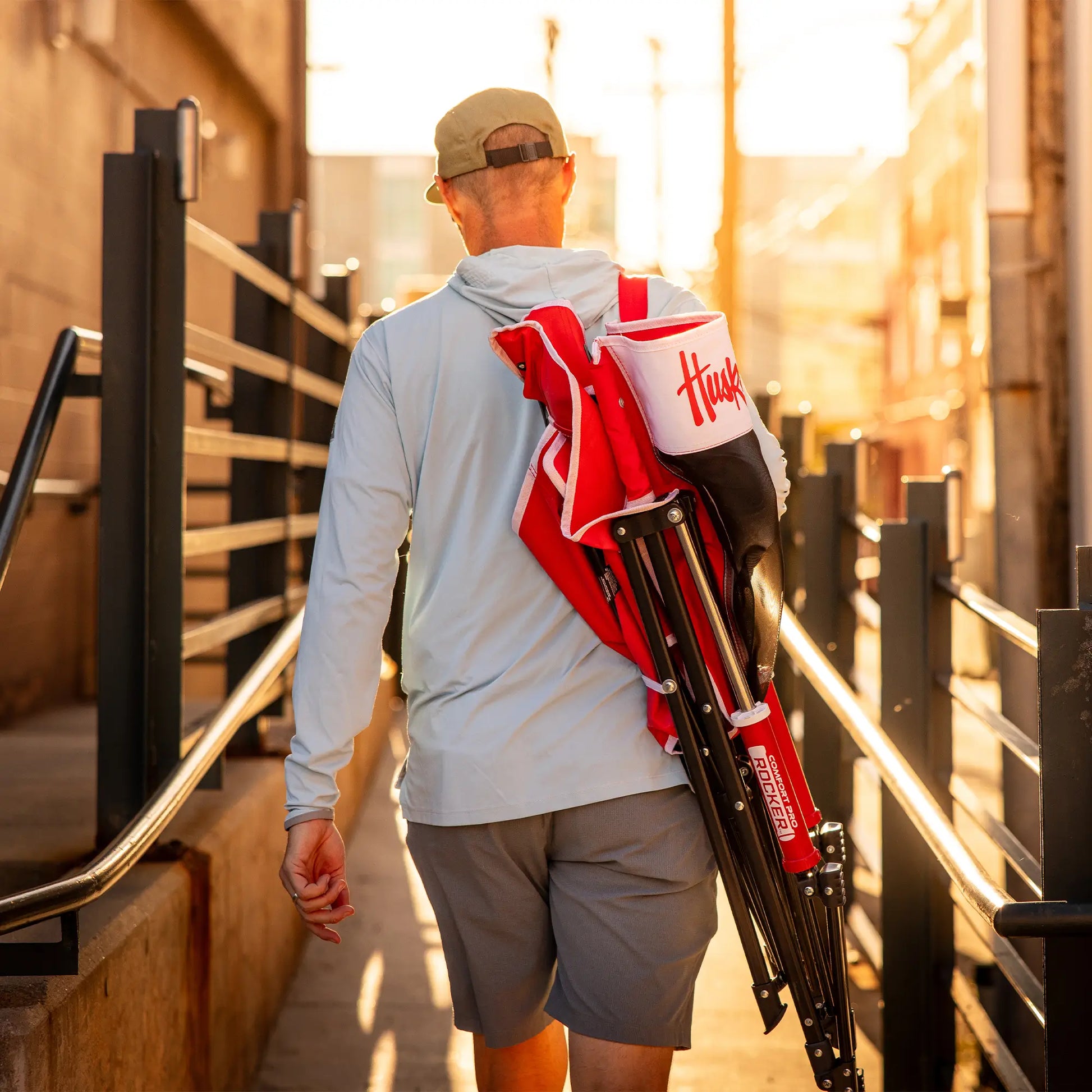 College Comfort Pro Rocker™ - Nebraska Cornhuskers - Game Day Comfort