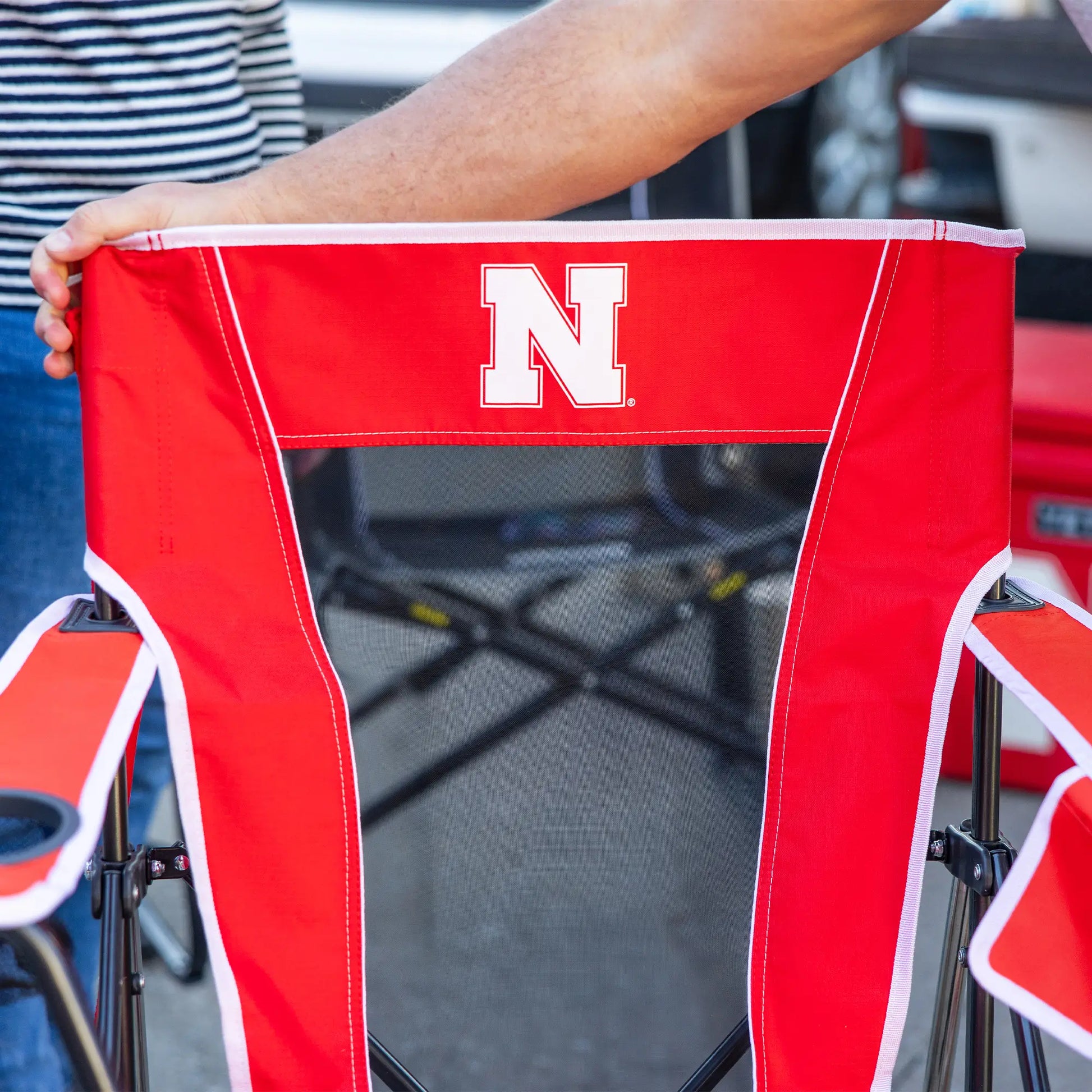 College Comfort Pro Rocker™ - Nebraska Cornhuskers - Game Day Comfort