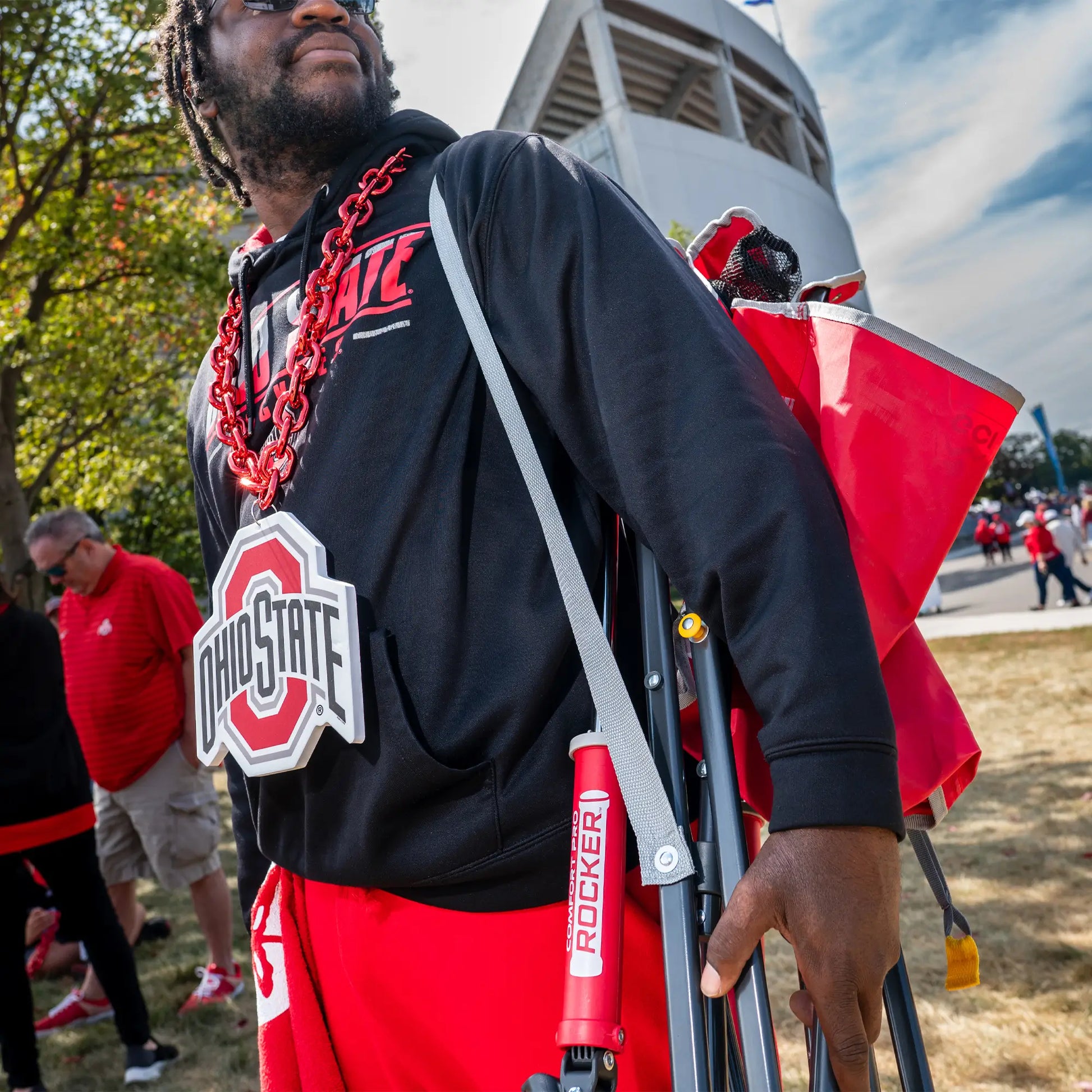 College Comfort Pro Rocker™ - Ohio State Buckeyes - Home Team Ready