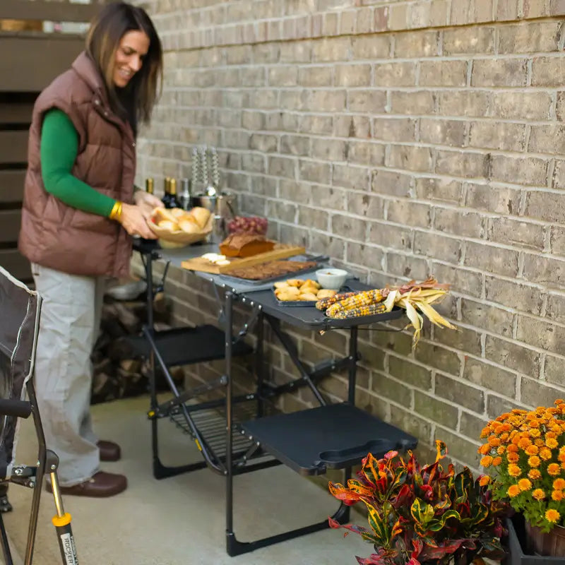 Slim-Fold Cook Station™ - Backyard Prep