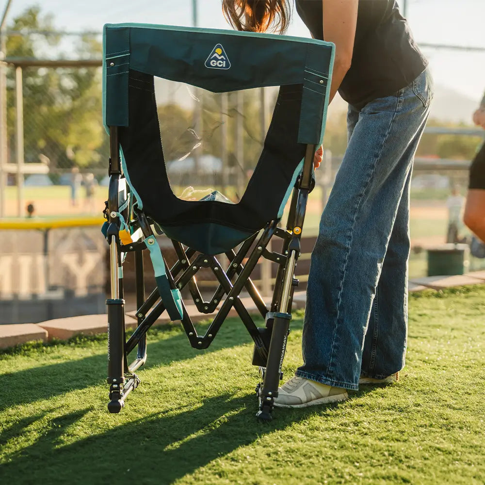 Stowaway Rocker™ with Side Table - Outdoor Kitchen Prep