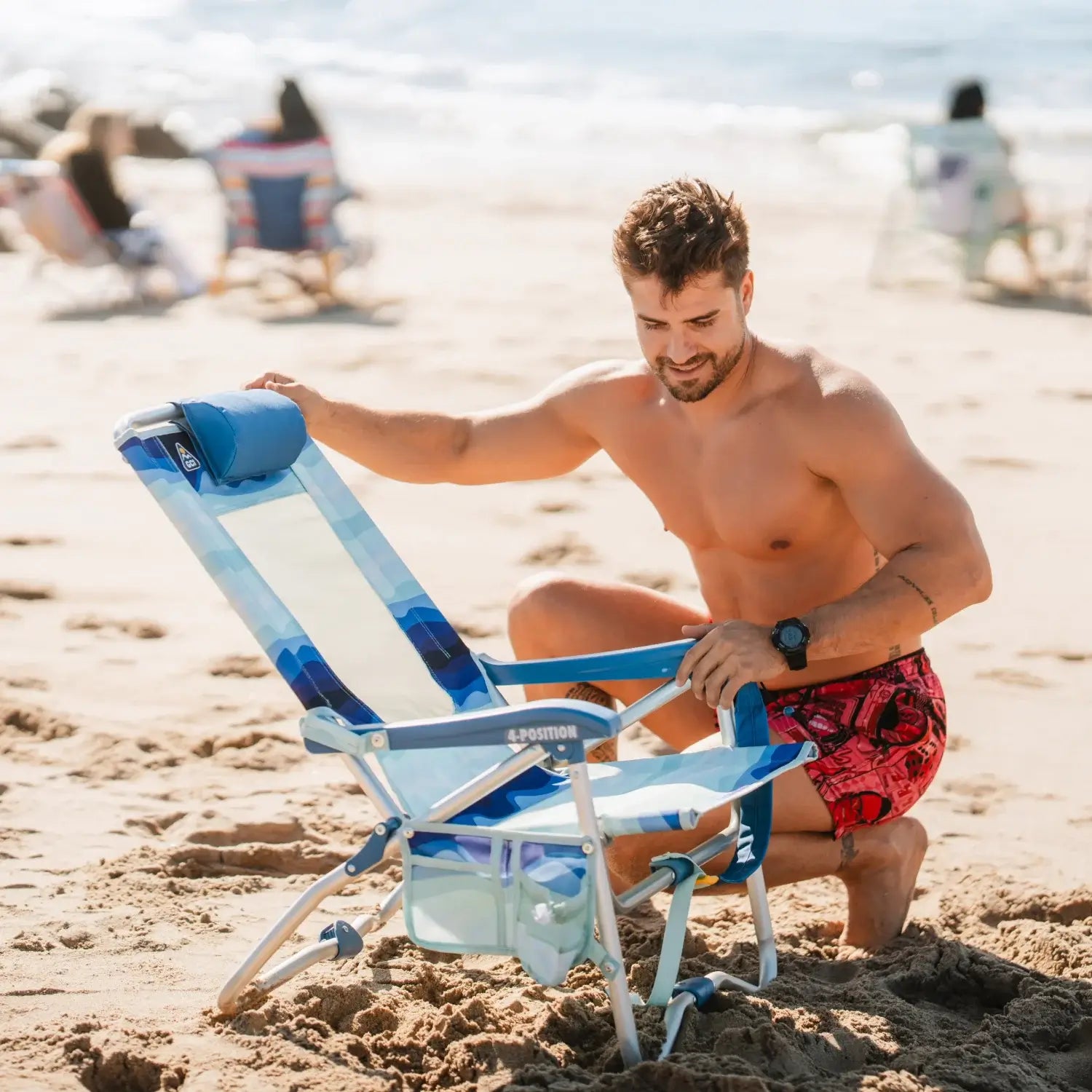Bi-Fold Beach Chair™ - Coastal Retreat