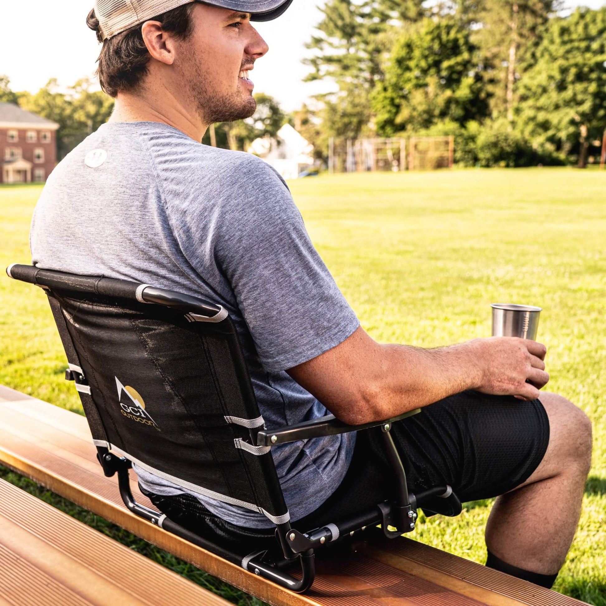 Big Comfort Stadium Chair™ with Armrests - Home Team Style