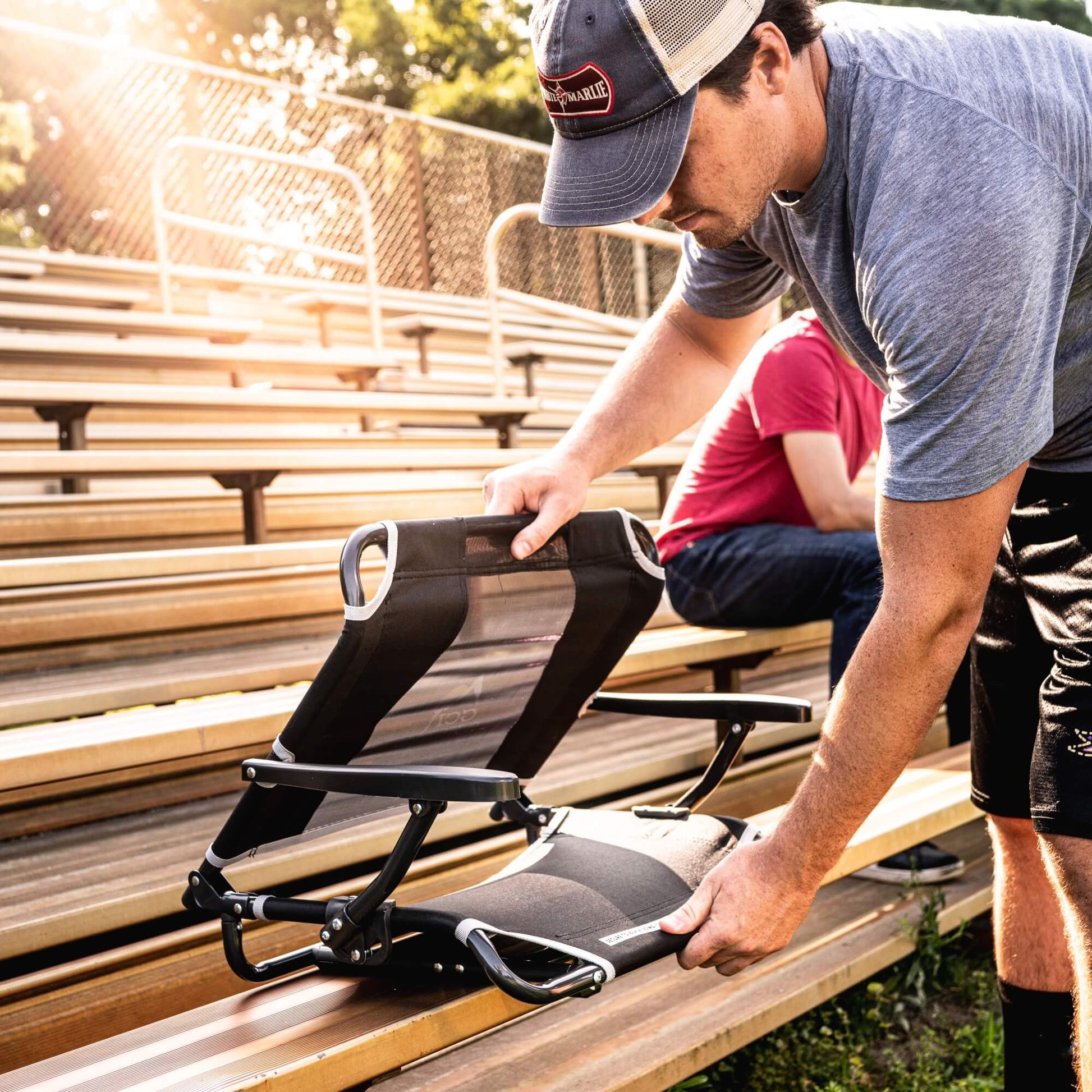 Big Comfort Stadium Chair™ with Armrests - Home Team Style