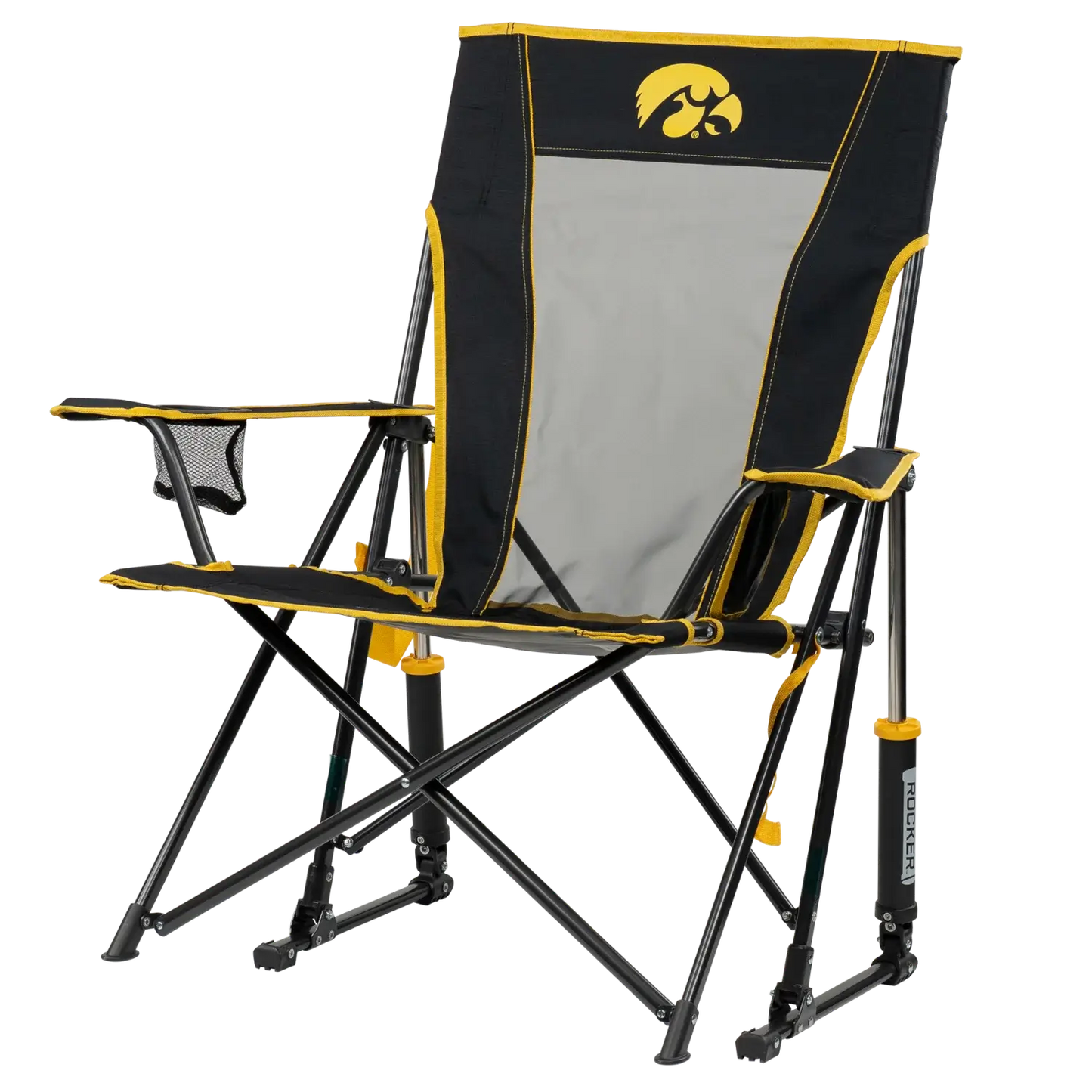 College Comfort Pro Rocker™ - Iowa Hawkeyes - Trackside Ready