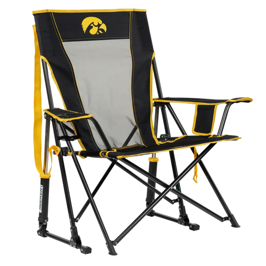 College Comfort Pro Rocker™ - Iowa Hawkeyes - Trackside Ready