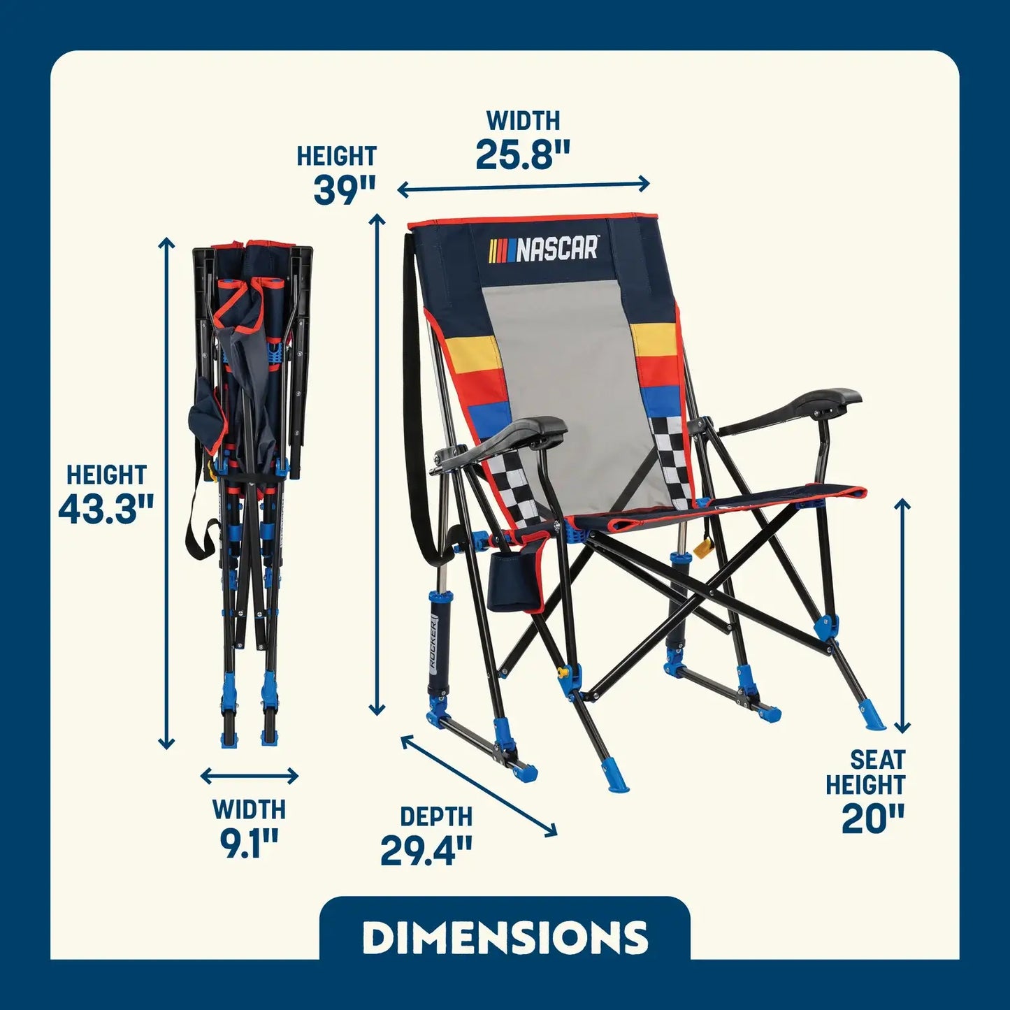 RoadTrip Rocker™ - NASCAR For Him - All Star Comfort