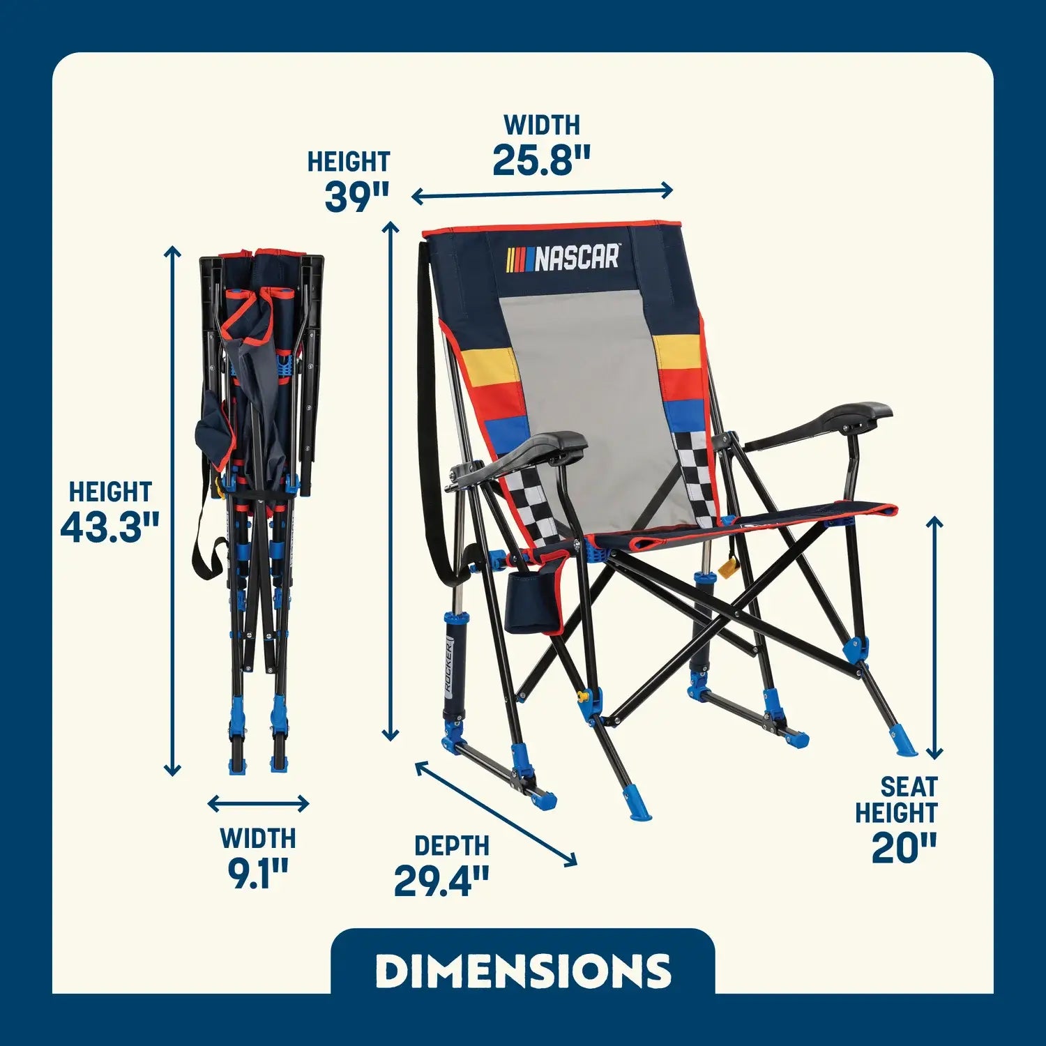 RoadTrip Rocker™ - NASCAR For Him - All Star Comfort
