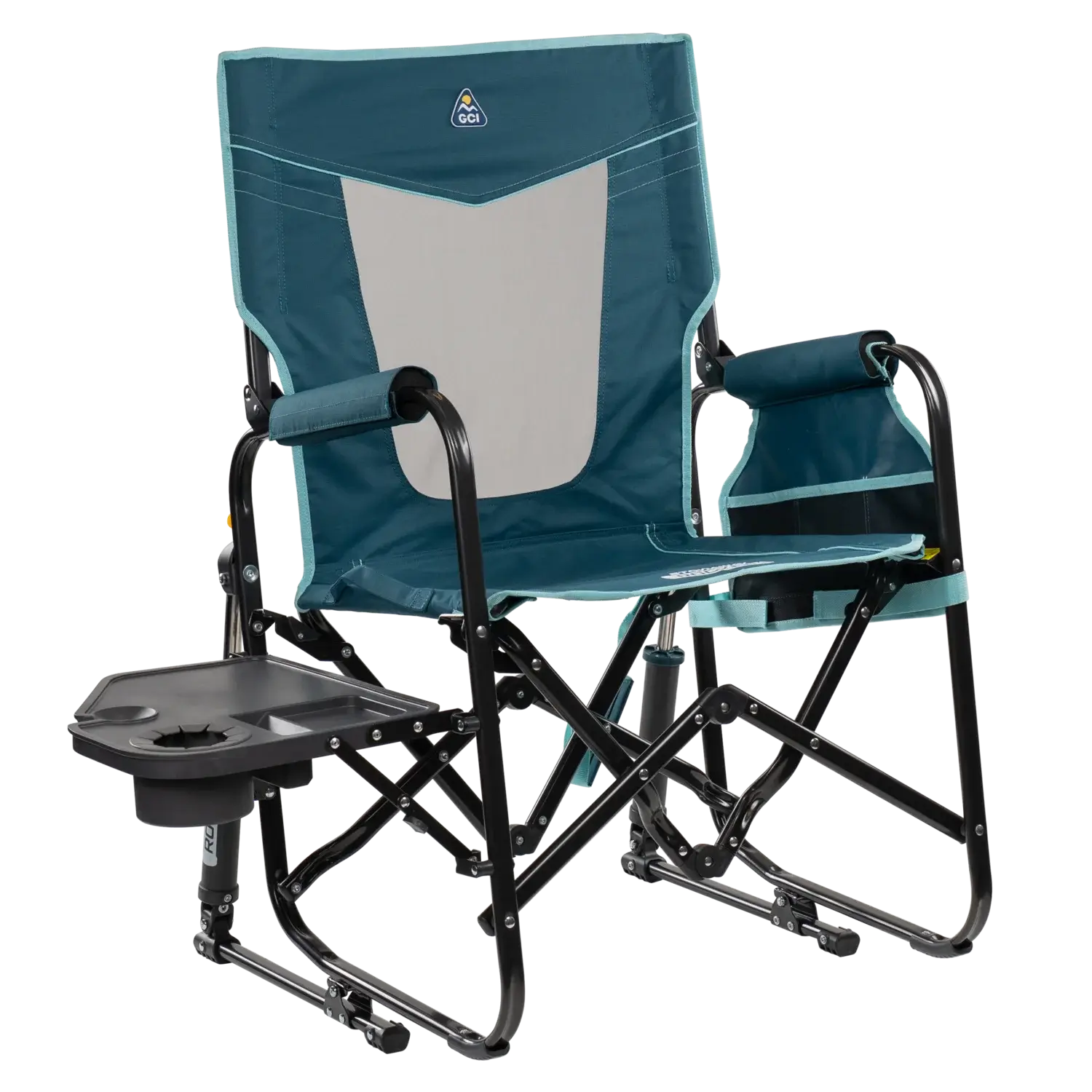 Stowaway Rocker™ with Side Table - Outdoor Kitchen Prep