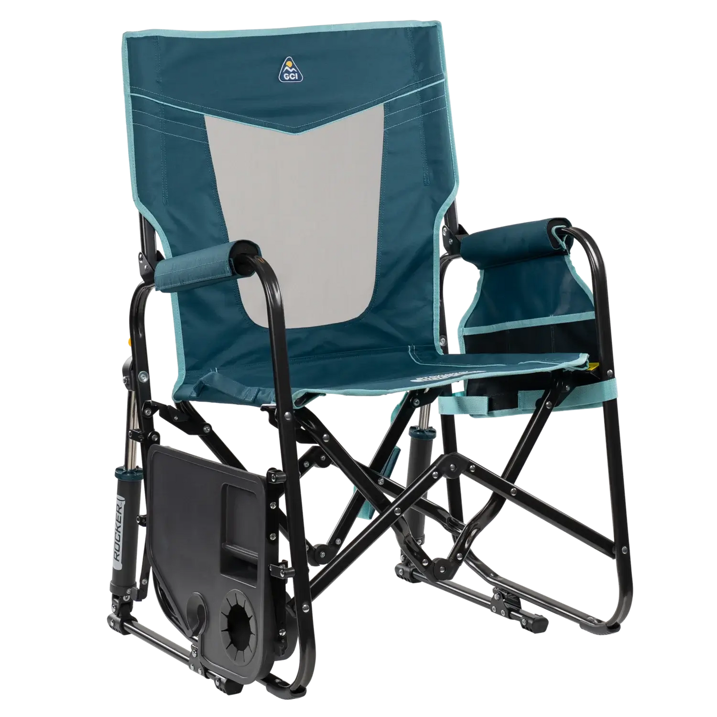 Stowaway Rocker™ with Side Table - Outdoor Kitchen Prep