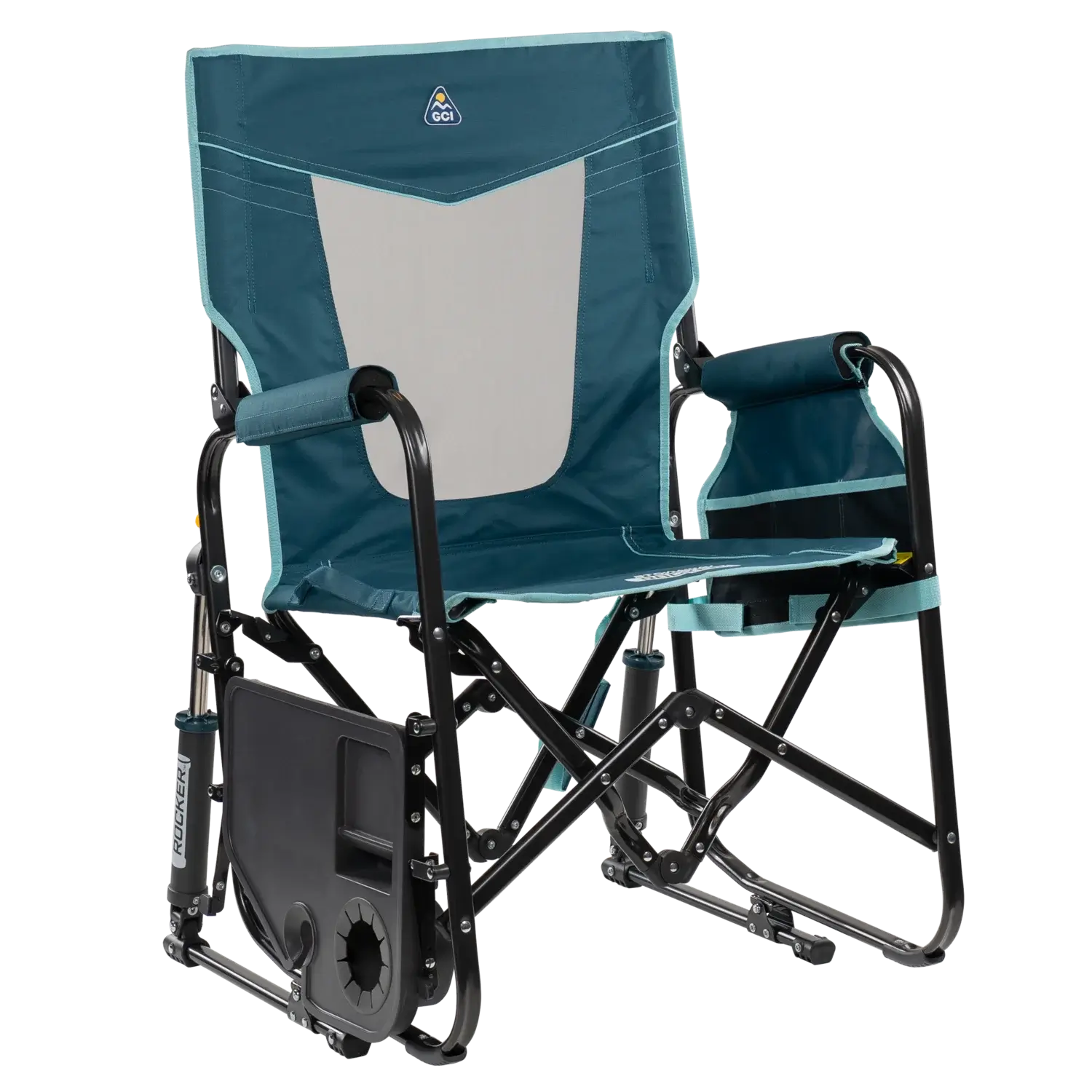 Stowaway Rocker™ with Side Table - Outdoor Kitchen Prep