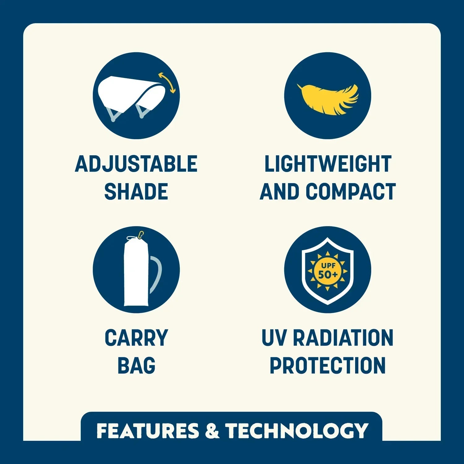 SunShade Accessory™ - USA Anniversary Deluxe - Sideline Sun Guard